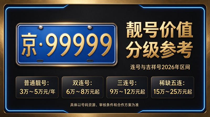 北京优质京牌租赁服务展示
